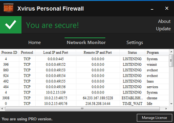 Image 2 for Xvirus Personal Firewall