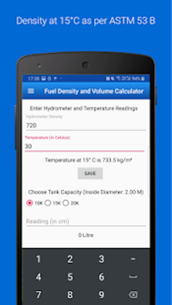 Image 0 for Fuel Density and Volume C…