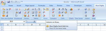 Image 0 for Blue Digita Excel Addin