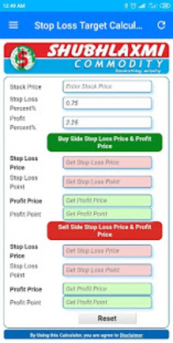 Image 2 for Stop Loss & Target Calcul…
