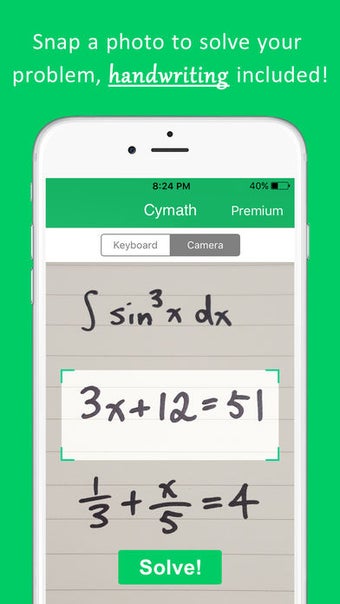 Imagen 1 para Cymath - Math Problem Sol…