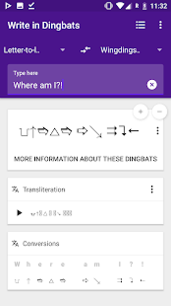 Image 1 for Write in Dingbats: Wingdi…