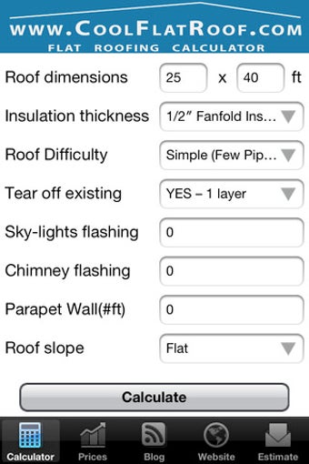 Image 0 for Flat Roof Calculator - Co…