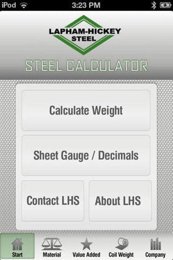 Image 0 for LH Steel Calculator