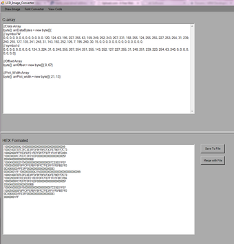 Image 0 for LCD Bitmap Converter
