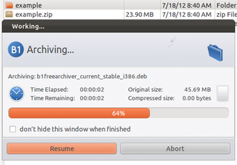 Imagen 2 para B1 Free Archiver for Ubun…