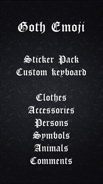 Image 0 for Goth Emoji