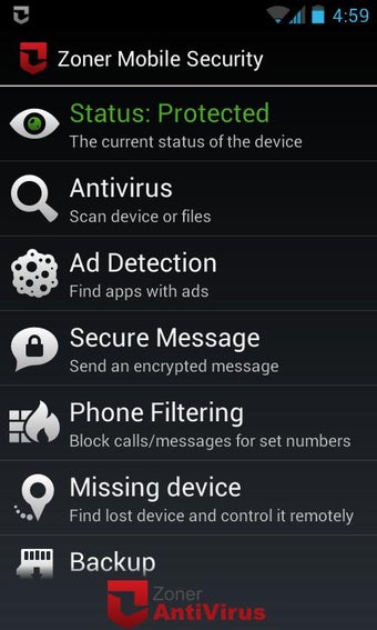 Image 0 for Zoner Mobile Security