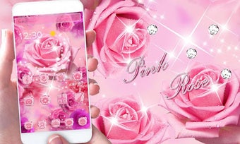 Image 0 for Glitter Pink Rose Theme