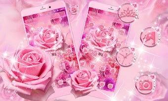 Image 1 for Glitter Pink Rose Theme