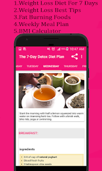 Image 1 for Detox diet plan:Lose fat …