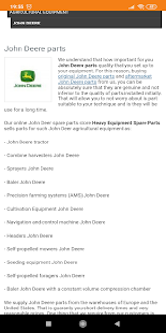 Imagen 0 para John Deere parts