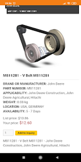 Imagen 1 para John Deere parts