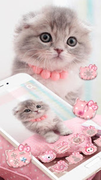 Imagen 1 para Cute Cat Live Launcher Th…