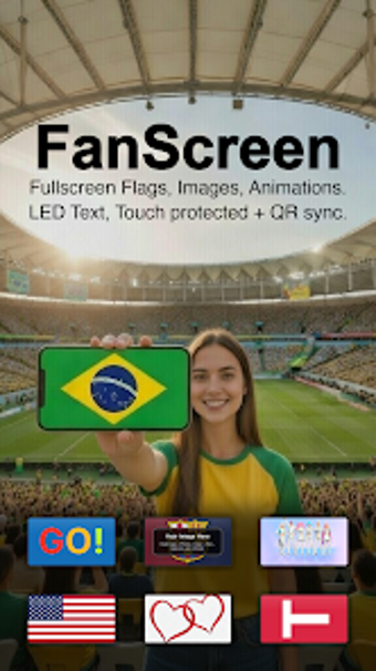 Image 0 for FanScreen: Flags Text Col…