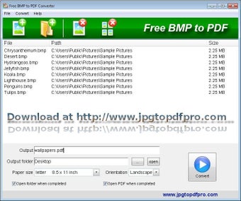 Image 0 for Free BMP to PDF Converter