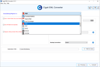 Image 2 for Cigati EML Converter