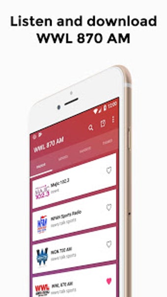 Image 1 for WWL 870 AM App Radio Stat…