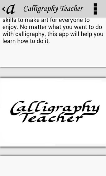 Imagen 2 para Calligraphy Teacher Pro