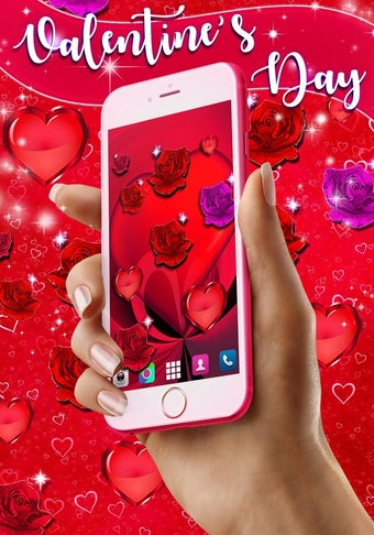 Imagen 2 para Red rose live wallpaper