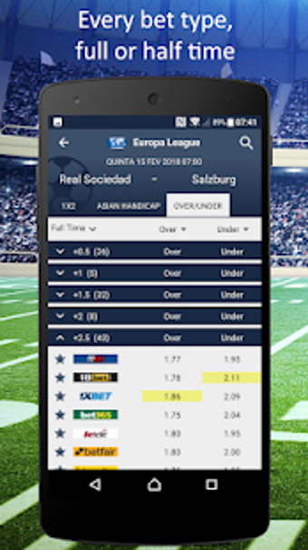 Image 1 for Oddzilla - Live Sports Od…