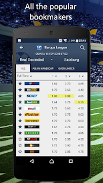 Image 3 for Oddzilla - Live Sports Od…