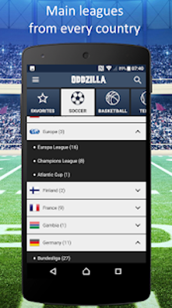 Image 2 for Oddzilla - Live Sports Od…