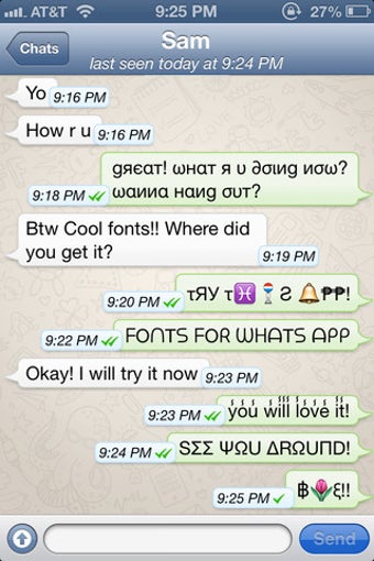 Image 0 for Fonts for What's app Lite