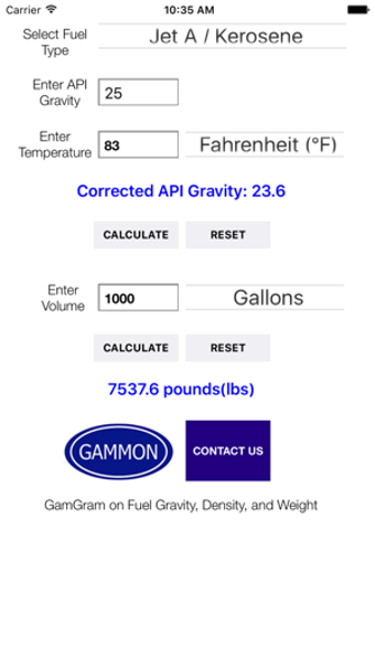 Image 2 for Gammon API Gravity Calcul…