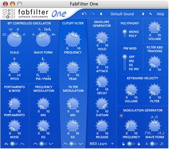 Image 0 for FabFilter One (64 bit)