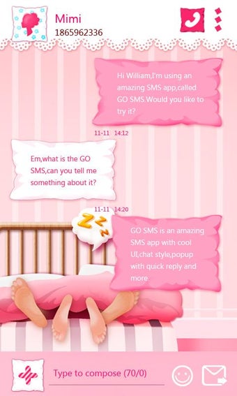 Image 1 for GO SMS GOODNIGHT THEME
