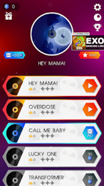 Image 1 for EXO Hop: KPOP Music Rush …