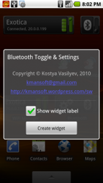 Imagen 1 para Bluetooth Widget