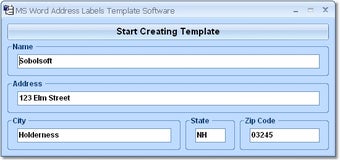 Image 0 for MS Word Address Labels Te…