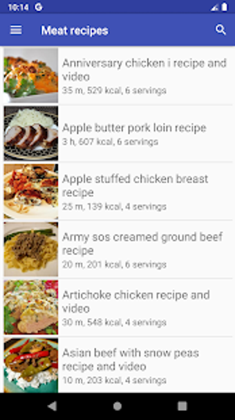 Image 1 for Meat recipes for free app…