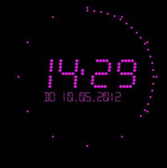 Image 0 for Flying Clock Screensaver