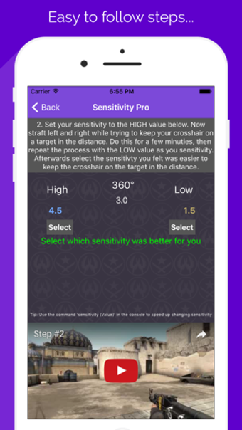 Imagen 1 para Sensitivity Pro for CSGO