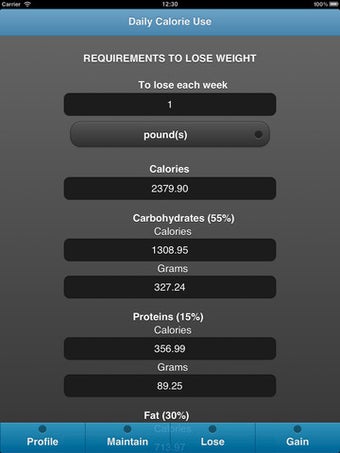 Image 1 for Calory Use - Recommended …