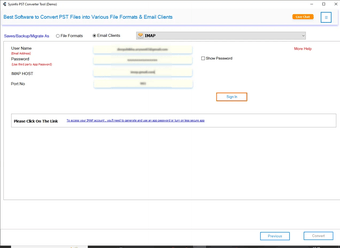 Image 0 for SysInfo PST To IMAP Migra…
