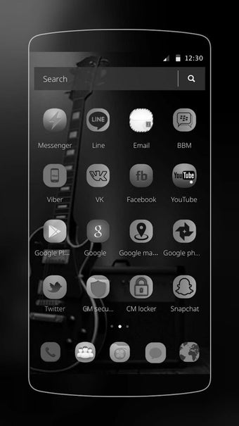 Image 3 for Electric black theme