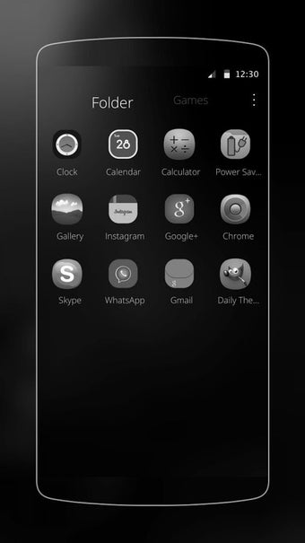Image 2 for Electric black theme