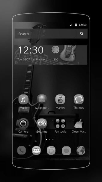 Image 1 for Electric black theme