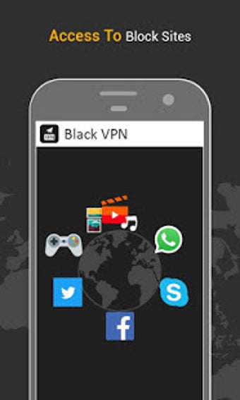 Imagen 1 para Black VPN Fast Hotspot Sh…
