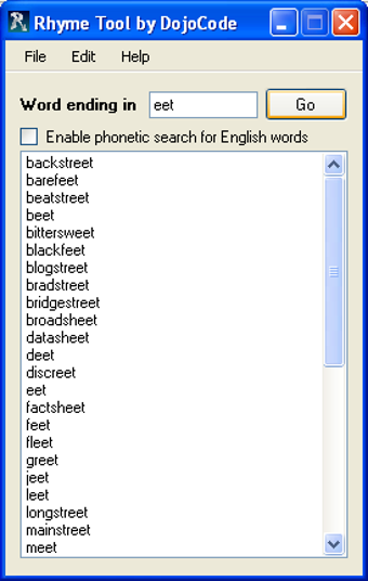 Imagen 0 para Rhyme Tool