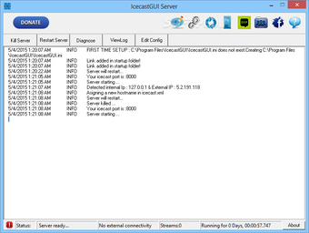 Image 0 for Icecast GUI