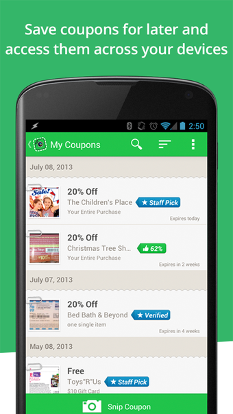 Image 0 for SnipSnap Coupon App