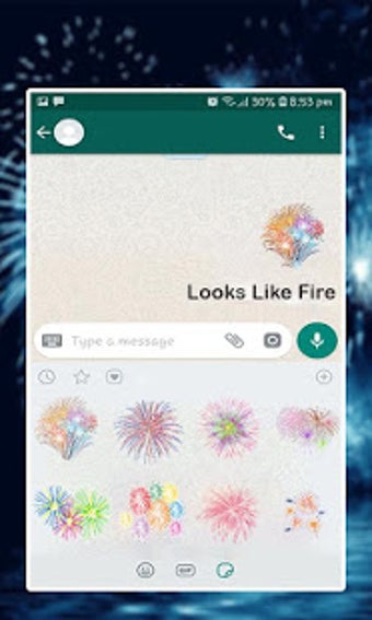 Image 1 for Real Firework Stickers  F…