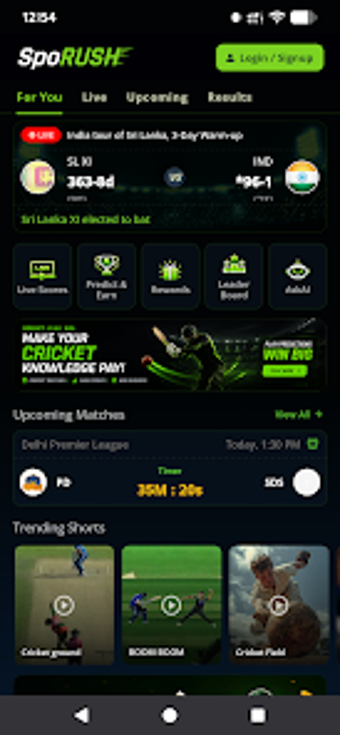 Imagen 0 para SpoRush: Live Cricket Sco…