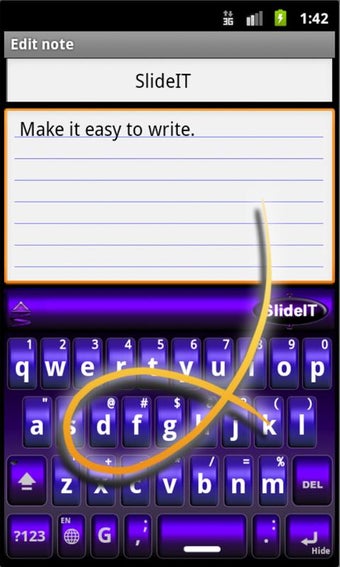 Image 1 for SlideIT Purple 3D skin
