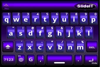 Image 2 for SlideIT Purple 3D skin